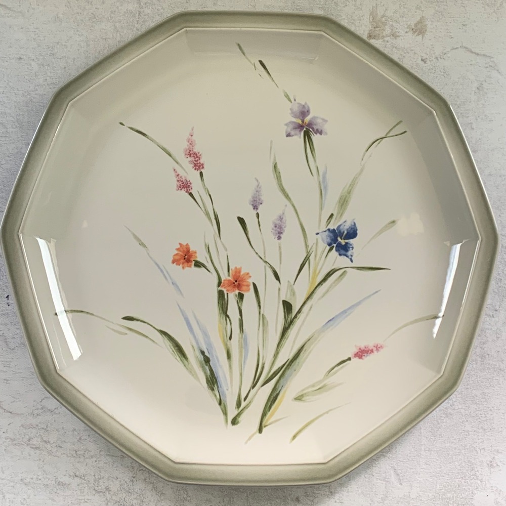 Vintage Mikasa Alpine Meadow Nature's Garden Chop Plate Platter DA904 Japan 13"